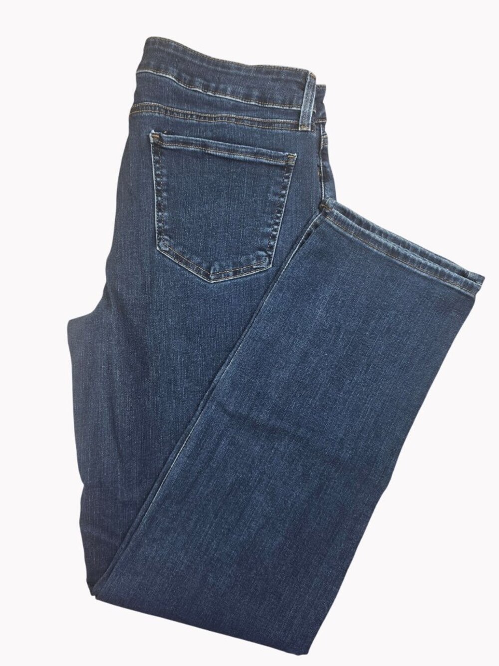 NYDJ Marilyn Straight Jeans Lift Tuck Size 12 Dark Wash Denim 31" Inseam